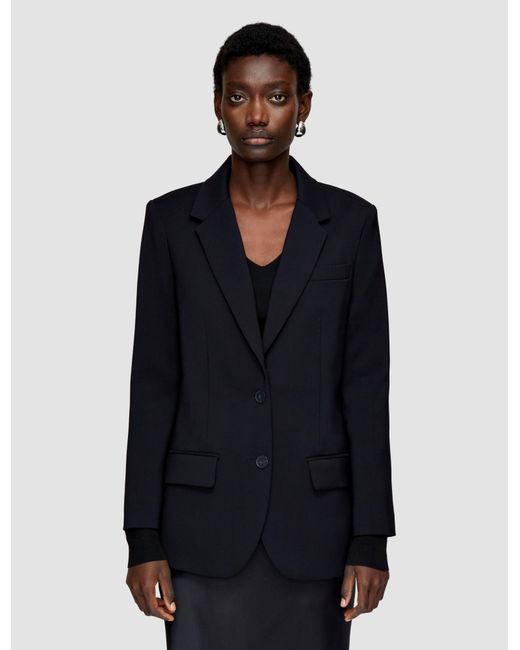 Joseph Blue Tailoring Wool Stretch Jackie Jacket