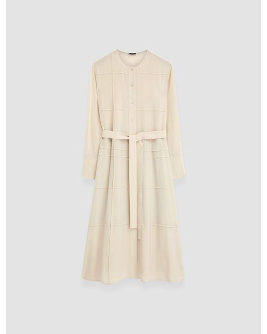 Joseph Natural Silk Crepe De Soie Helene Dress
