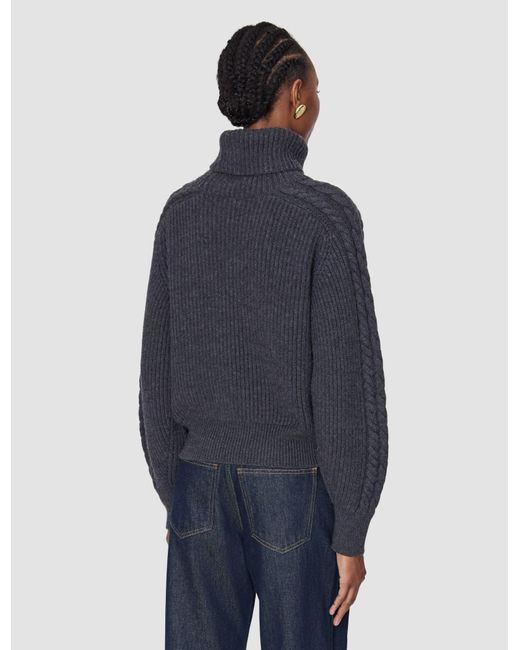 Joseph Black Alodina Merino Wool Knit Jumper