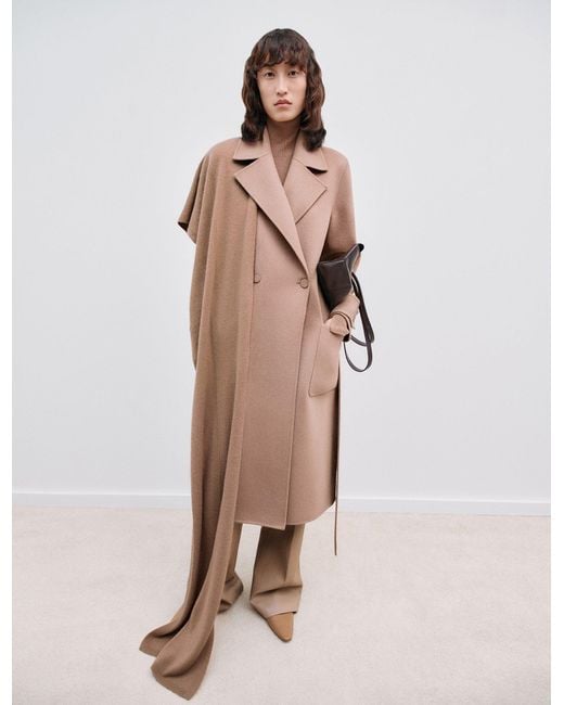 Joseph Natural Arline Double Face Cashmere Coat