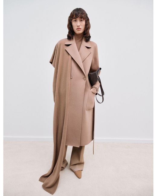 Joseph Natural Arline Double Face Cashmere Coat