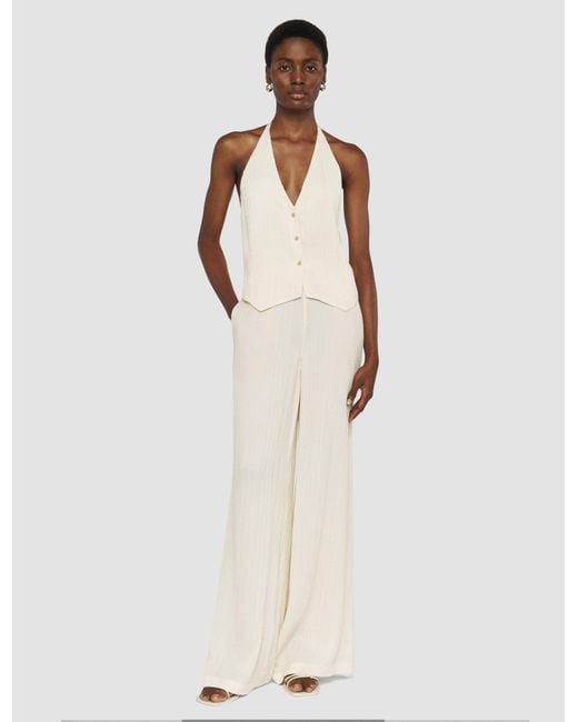 Joseph White Suez Pleat Jacquard Tie Waistcoat