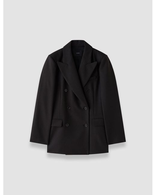 Joseph Black Valery Flannel Wool Jacket