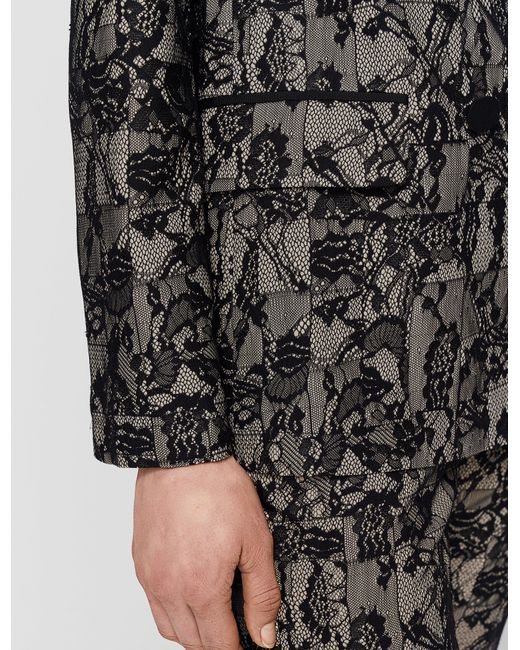 Joseph Black Jaden Patchwork Lace Jacket