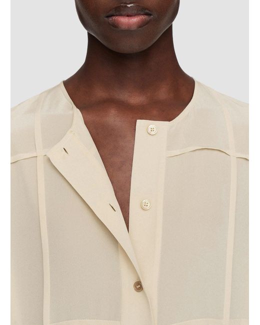 Joseph Natural Silk Crepe De Soie Helene Dress