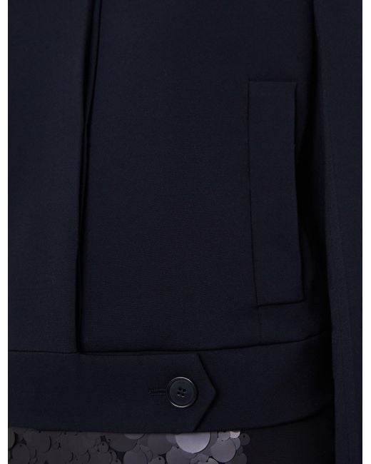 Joseph Blue Abbe Tailored Crepe Jacket