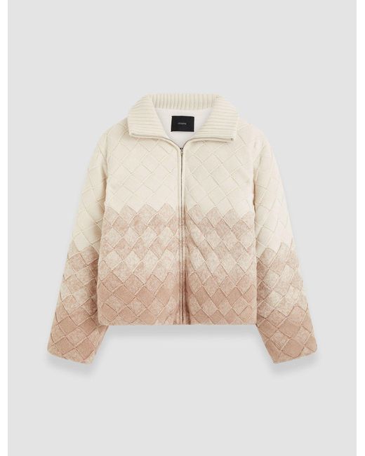 Joseph Natural Weave Knit Puffer Jacket