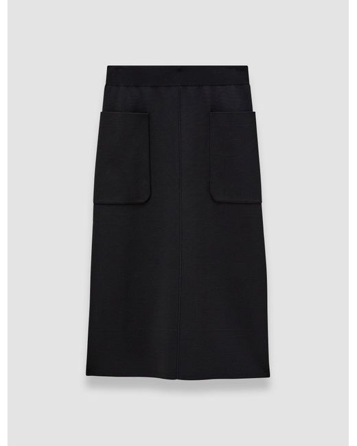 Joseph Black Milano Knit Stretch Skirt