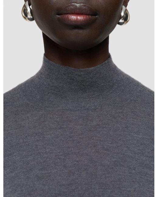 Joseph Blue Cashair High Neck Jumper