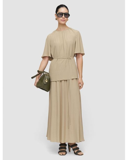 Joseph White Libby Silk Blend Crepe Top