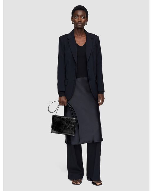 Joseph Blue Tailoring Wool Stretch Jackie Jacket