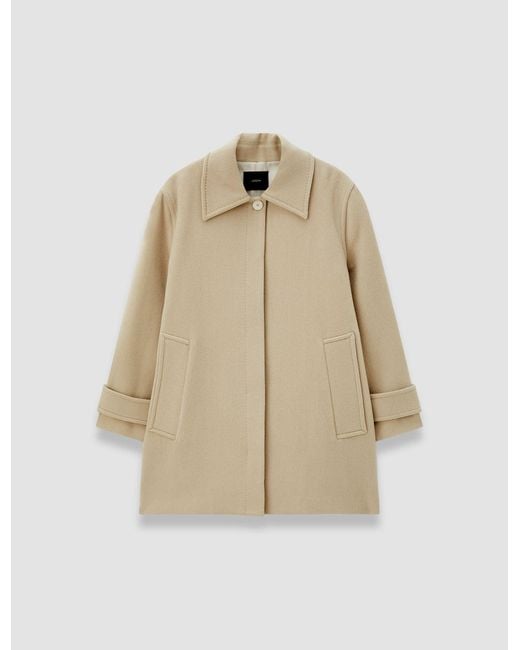Joseph Natural Loti Soft Wool Cashmere Coat