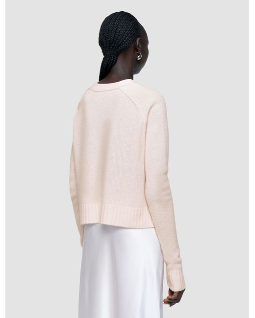 Joseph Pink Open Cashmere Cardigan