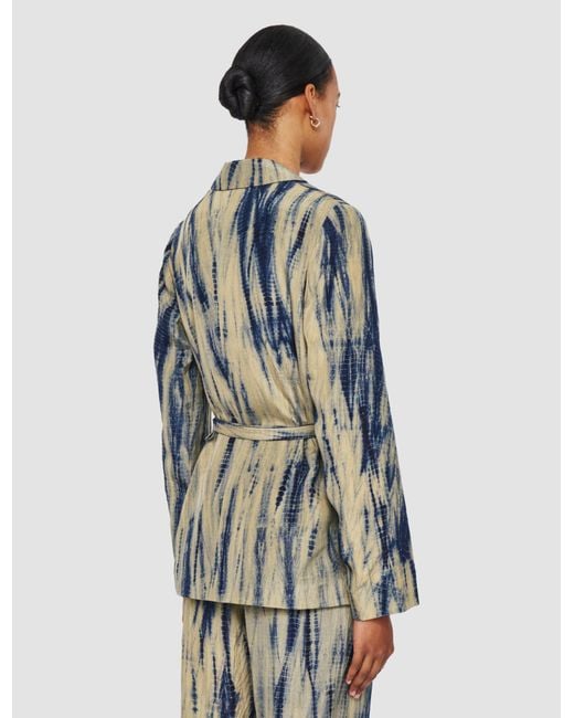Joseph Blue Joubert Tie Dye Silk Jacket
