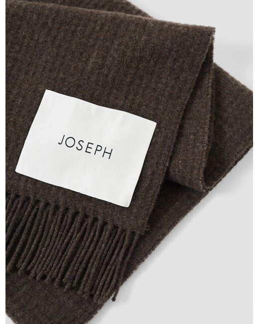 Joseph Brown Flora Waffle Wool Scarf
