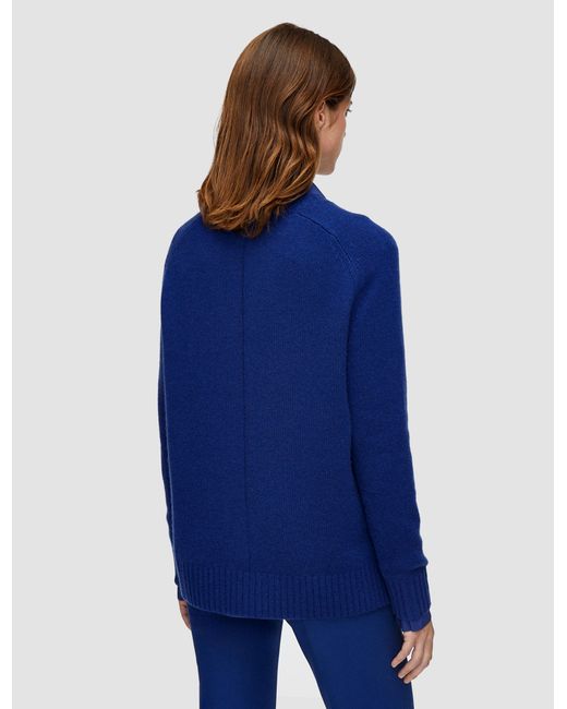 Joseph Blue Open Cashmere Round Neck Jumper