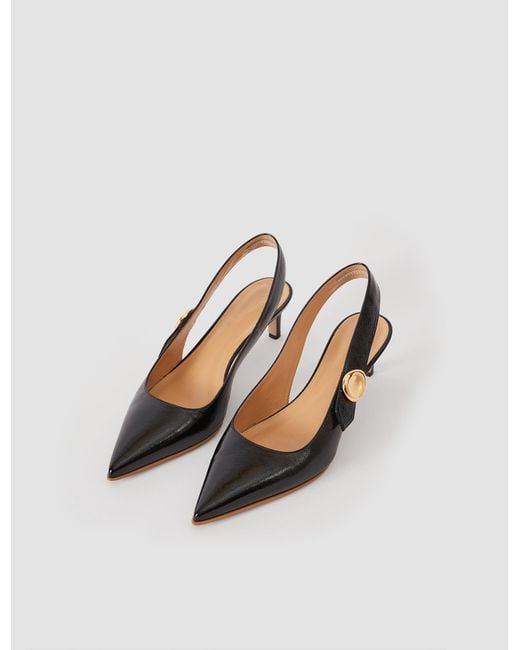 Joseph White Cleo Patent Leather Slingbacks