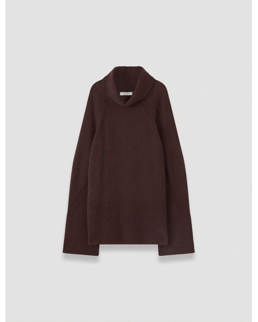 Joseph Brown Loftus Pure Cashmere High Neck Jumper