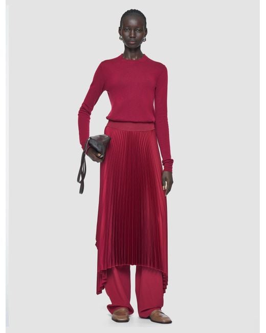 Joseph Red Cashair Round Neck Jumper