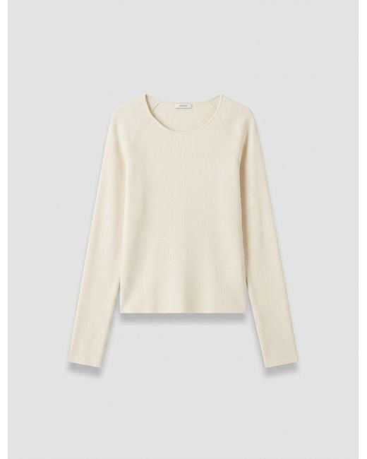 Joseph White Nali Silk Stretch Top