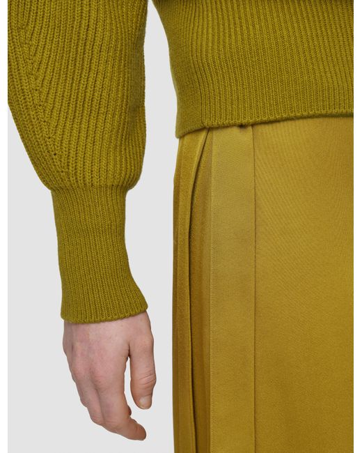 Joseph Green Light Cardigan Stitch Open Neck Jumper