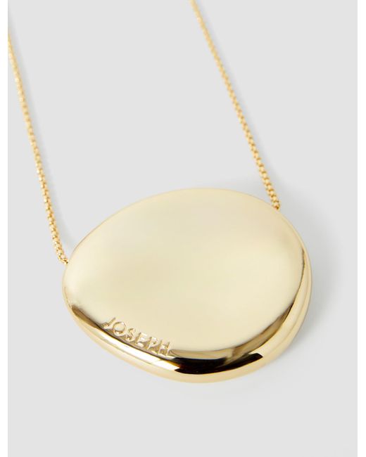 Joseph White Bean Pendant Necklace