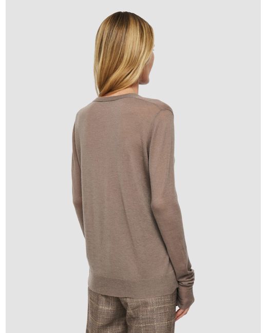 Joseph Natural Cashair V Neck Jumper