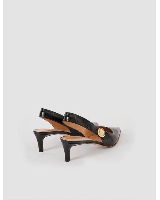 Joseph White Cleo Patent Leather Slingbacks