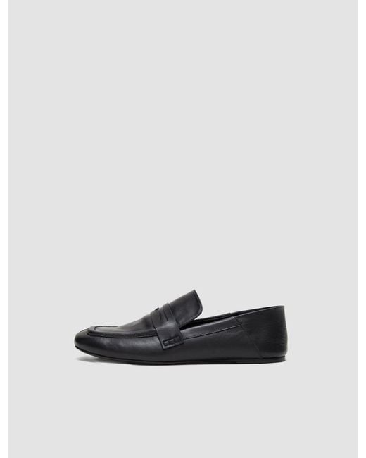 Joseph White Leather Loafers