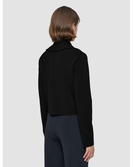 Joseph Black Milano Knit Stretch Short Jacket