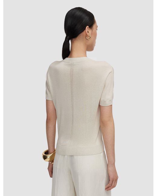 Joseph Natural Jana Silk Knit Top
