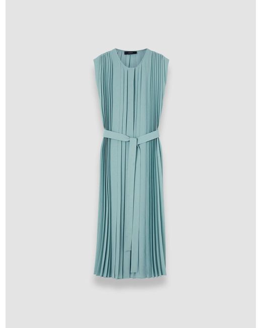Joseph Blue Davide Airy Plissé Dress