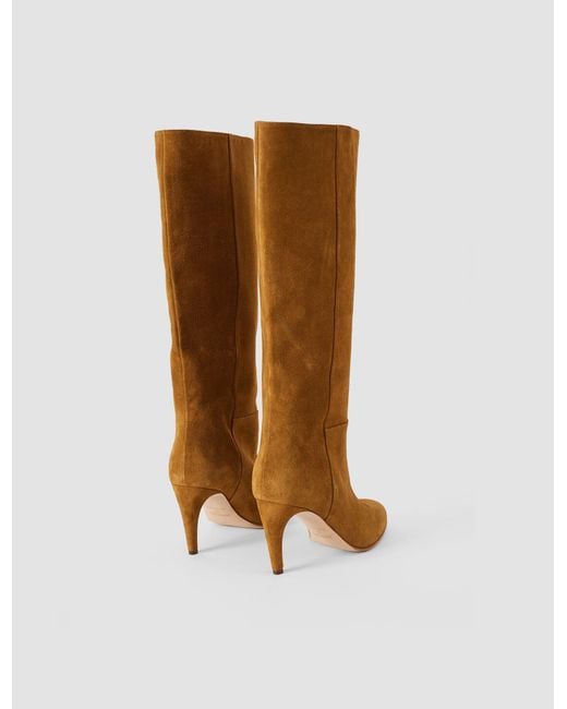 Joseph Brown Jolie Suede Knee High Heeled Boots