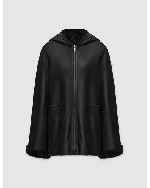 Joseph Black Cosser Reversible Shearling Coat