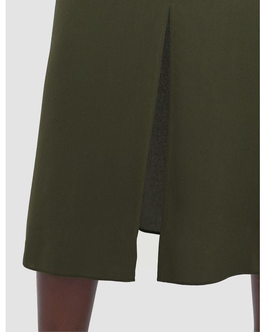 Robe Silsila En Soie Crêpe De Chine Joseph en coloris Green