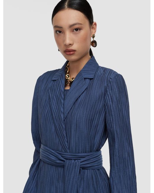 Joseph Blue Nymph Fluid Crinkle Jacket