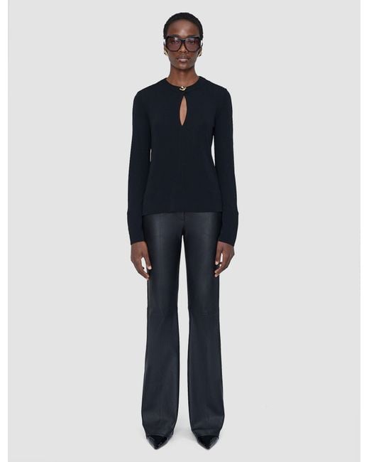 Joseph Blue Fabiola Fluid Jersey Blouse