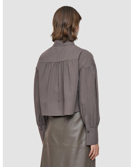 Joseph Gray Anais Sheer Fine Wool Blouse