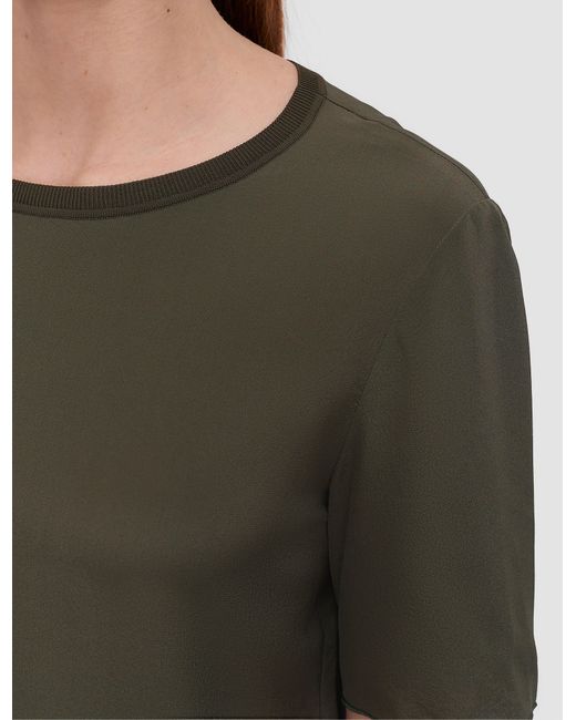 Joseph Green Rubin Crepe De Soie Silk Blouse