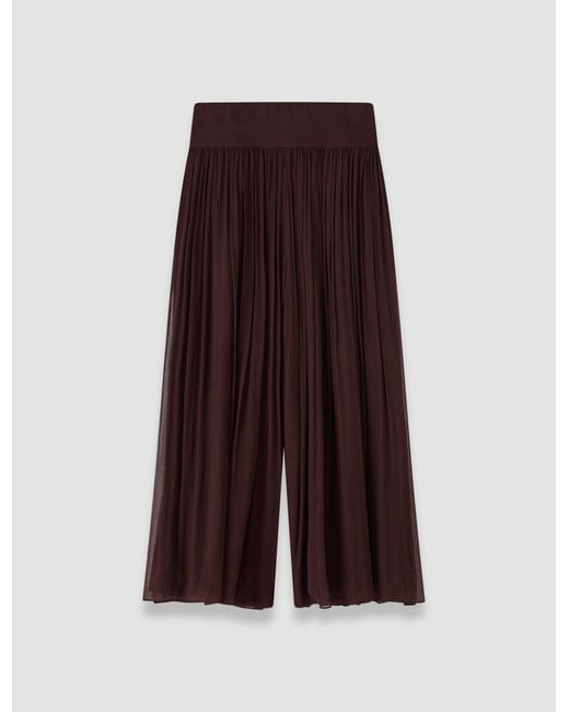 Joseph Purple Ale Silk Chiffon Trousers
