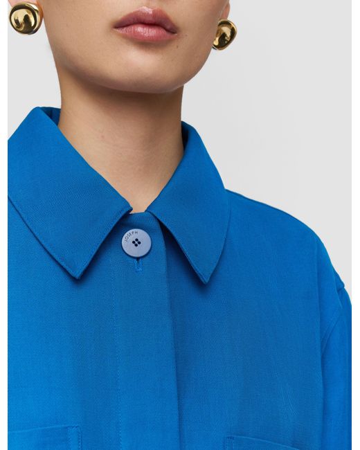 Chemise Simi En Mélange De Lin Joseph en coloris Blue