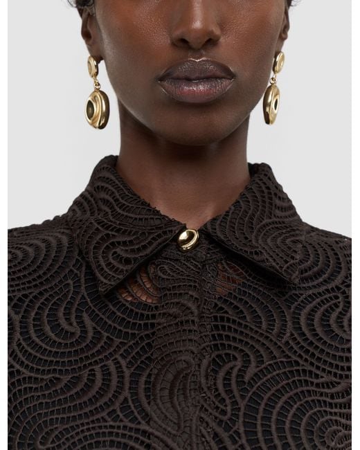 Joseph Black Nyla Corded Lace Blouse