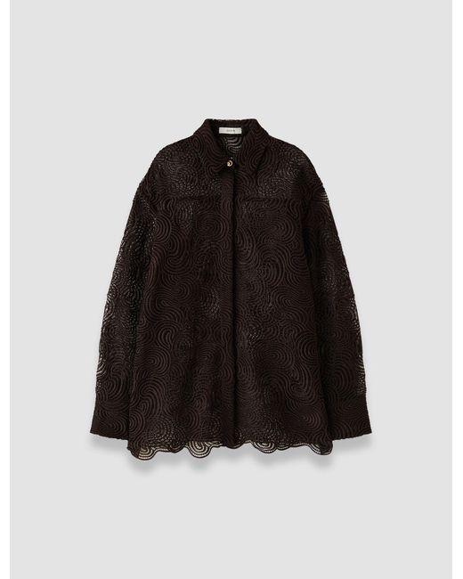 Joseph Black Nyla Corded Lace Blouse