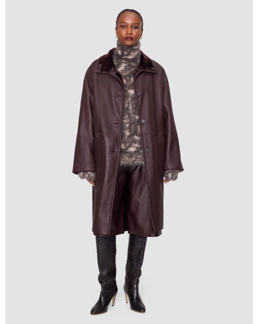 Joseph Brown Ari Reversible Natural Shearling Coat