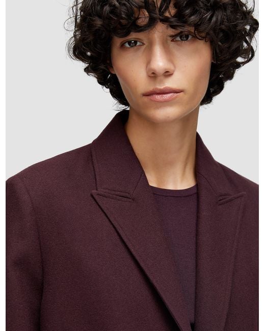 Joseph Red Elia Flannel Wool Jacket