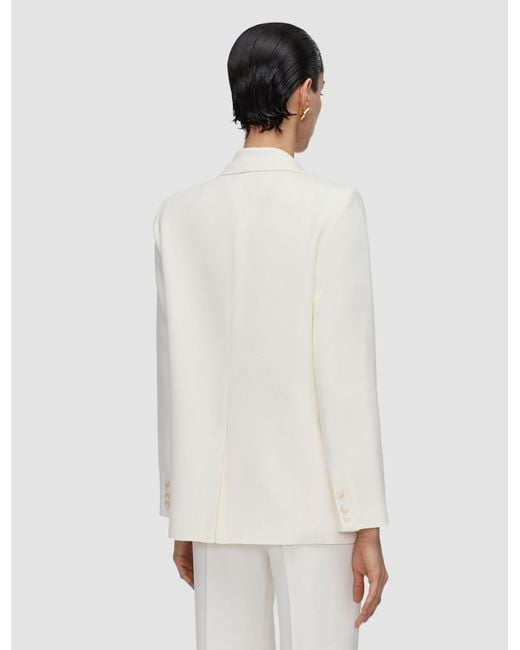 Joseph White Jaden Viscose Tailoring Jacket