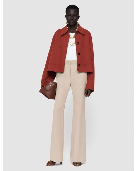 Joseph Red Kalaa Light Double Face Wool Jacket