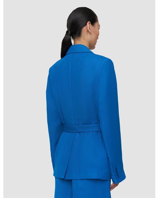 Joseph Blue Vinca Linen Blend Jacket