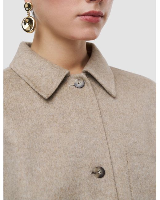 Joseph White Wada Double Face Cashmere Overshirt
