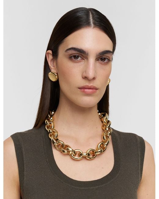 Joseph Metallic Bean Earrings